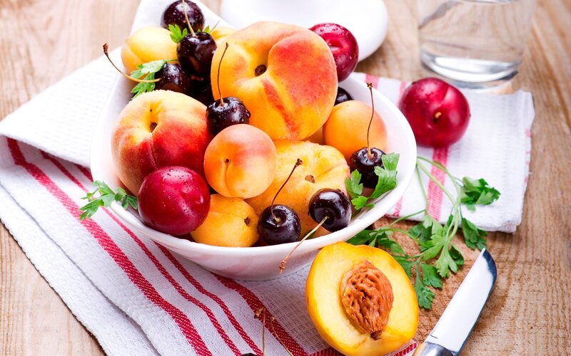 Bowl of Fresh Fruit — Yellow