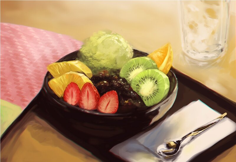 Bowl of Fruit Dessert