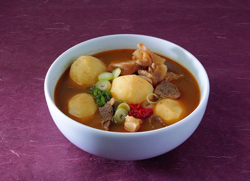 Bowl of Korean beef stew