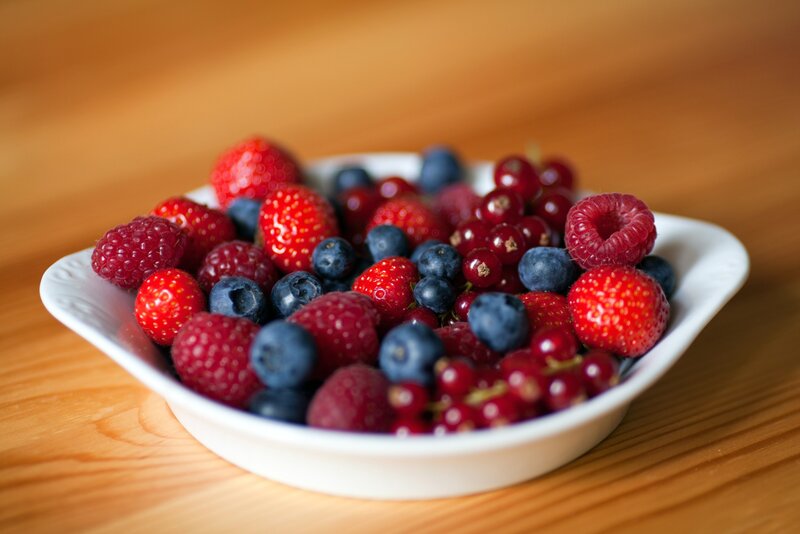 Bowl of mixed berries