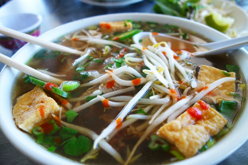 Bowl of Pho Soup — Brown, Appetizing