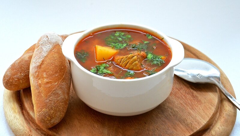 Bowl of Soup with Bread