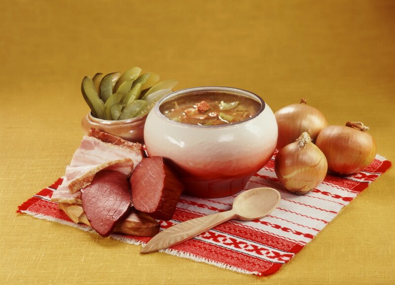Bowl of Soup with Meats