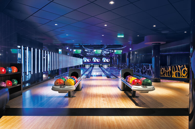 Bowling Alley Interior — Blue