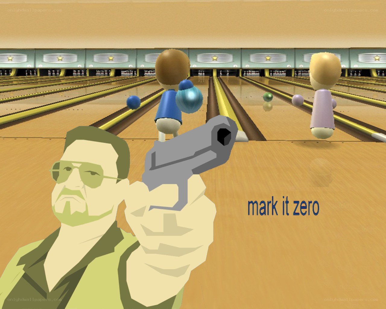 Bowling with a gun