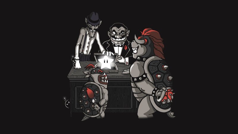 Bowser and allies at table