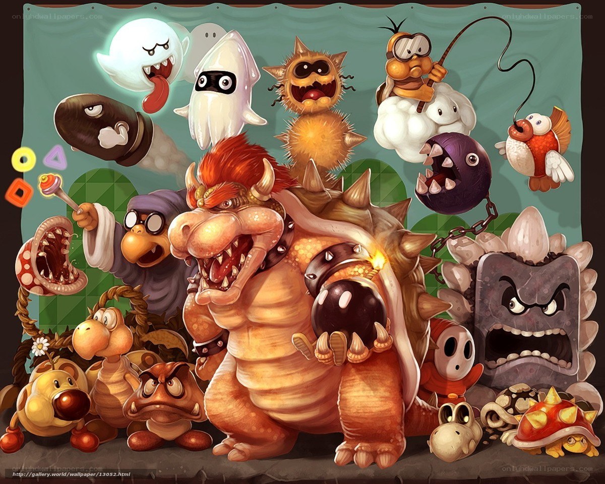 Bowser and his minions
