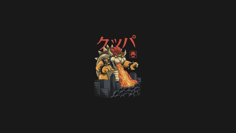 Bowser Breathing Fire