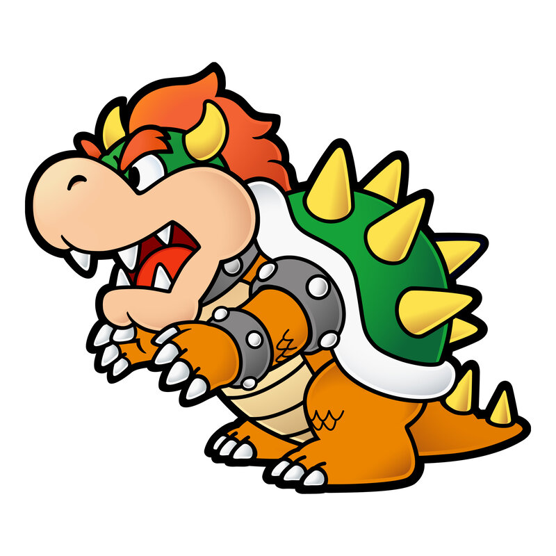 Bowser character from Mario series