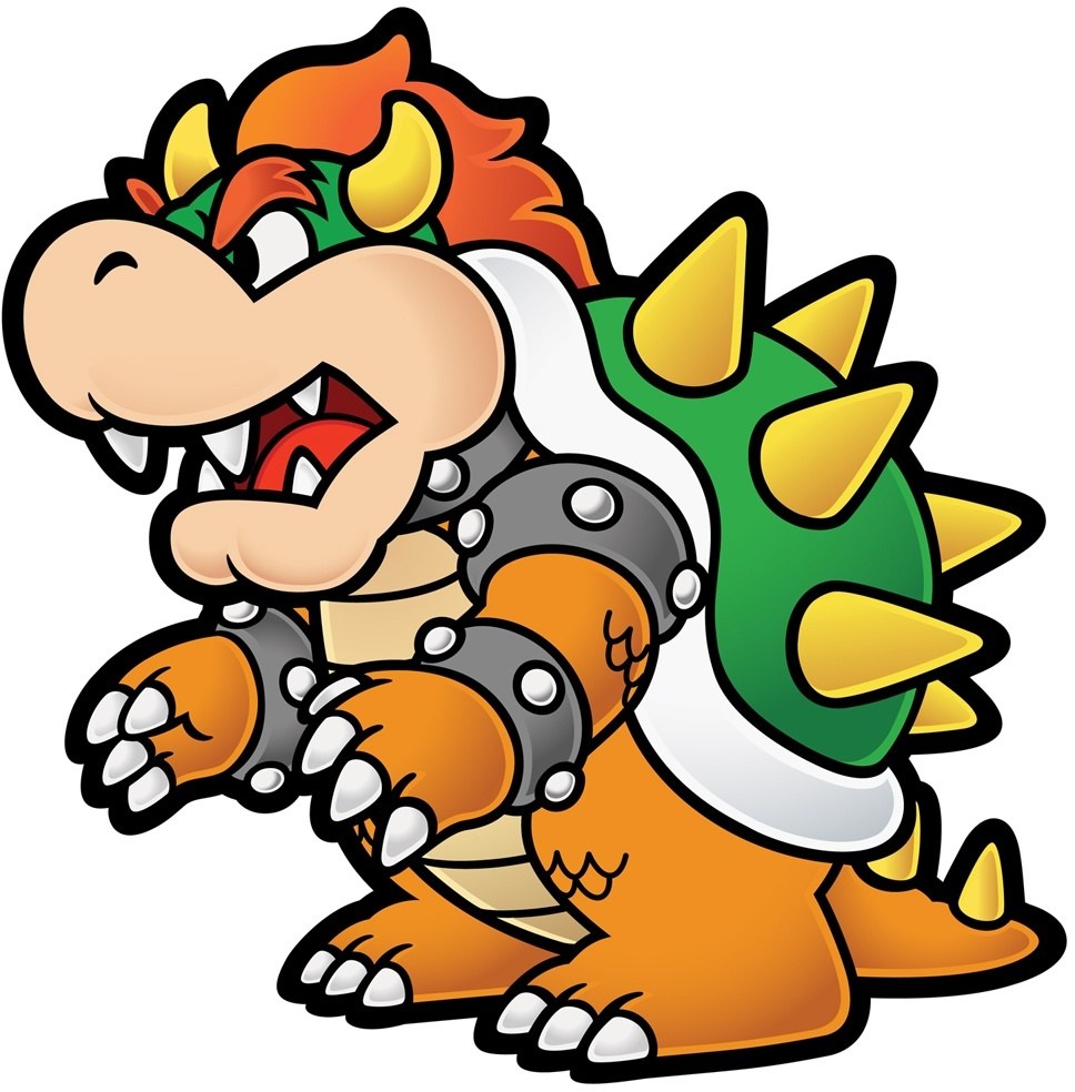 Bowser character from Mario series