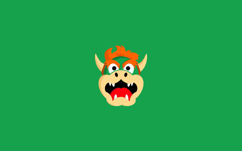 Bowser character head