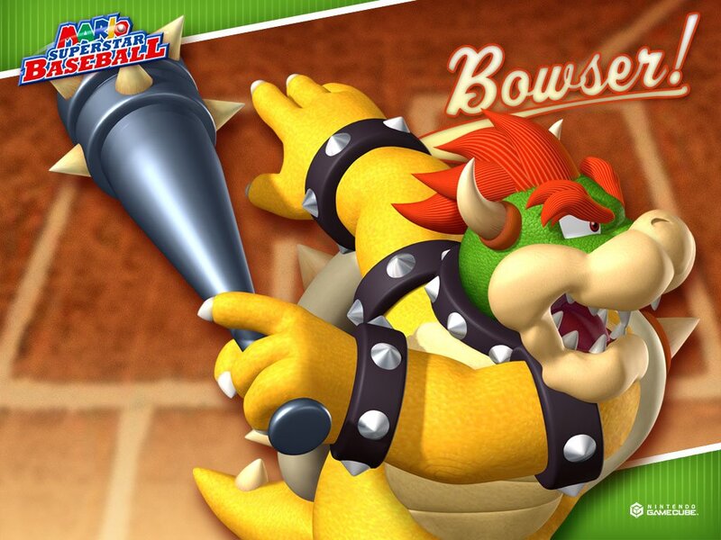 Bowser Holding a Bat