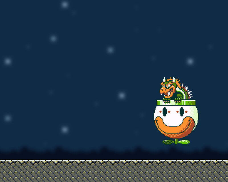 Bowser in a cup