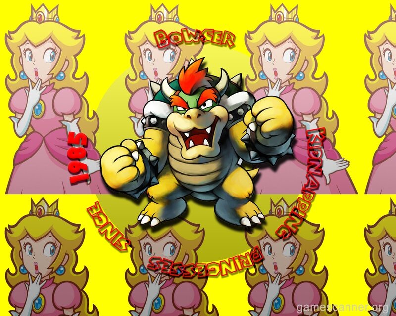 Bowser kidnapping Princess Peach