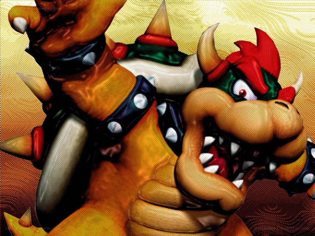 Bowser roaring in anger