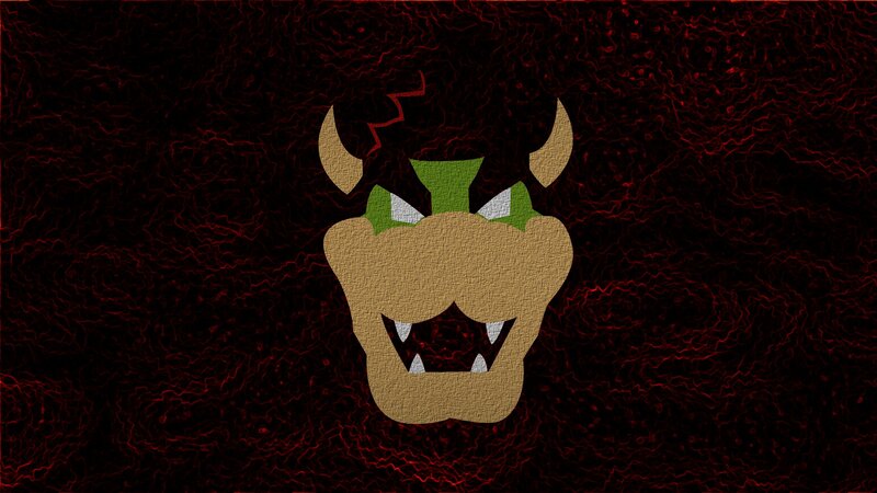 Bowser's Face — Black