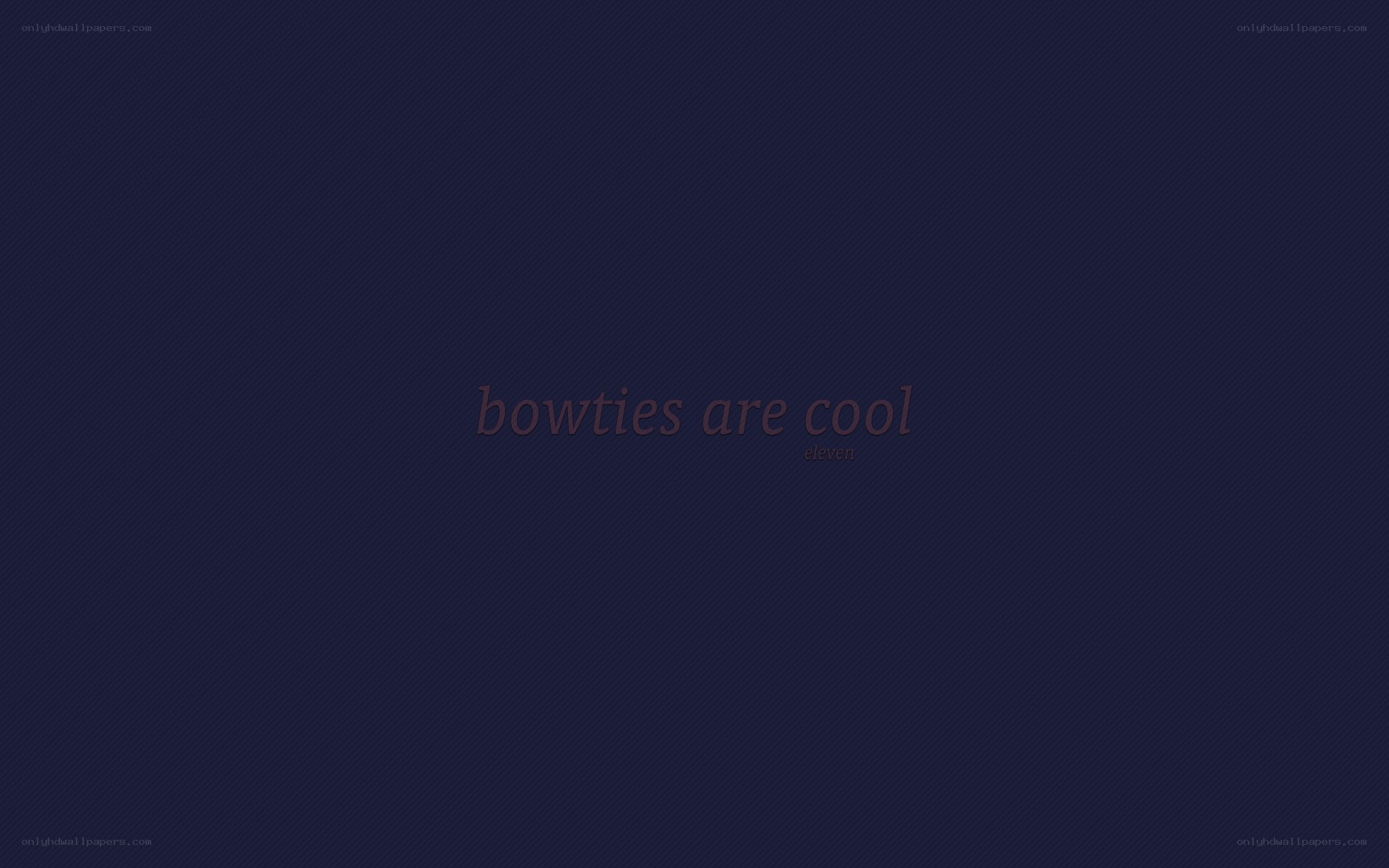 bowties are cool