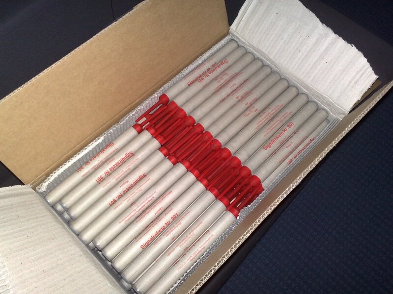 Box of signal flares