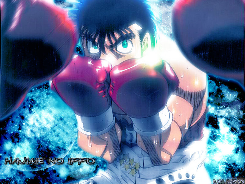 Boxer in Fighting Stance — Blue