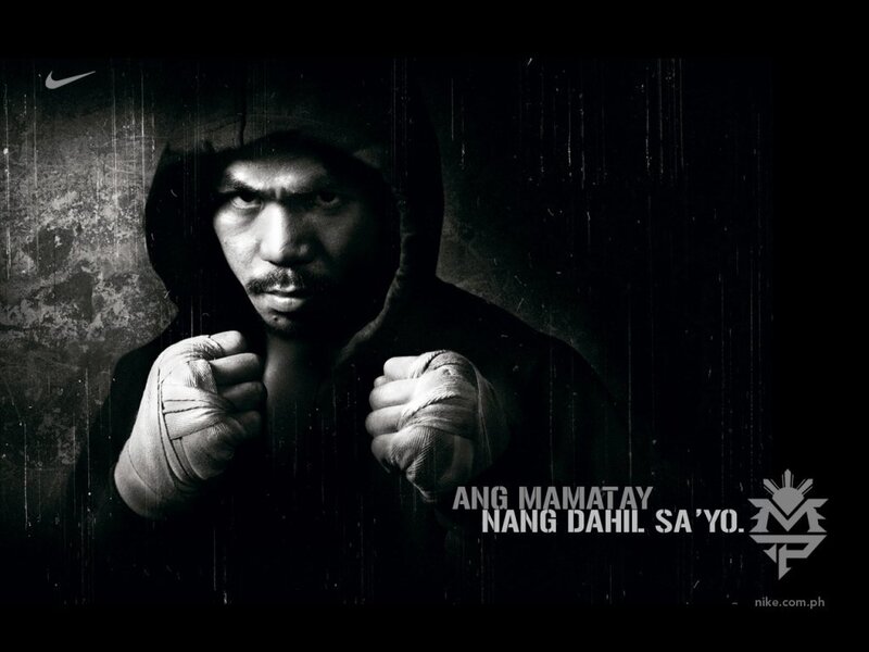 Boxer in hooded stance
