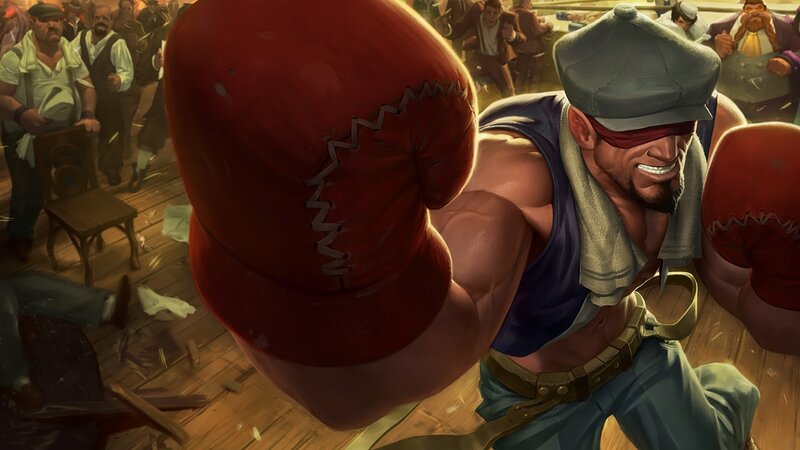 Boxer in Ring — Red, Intense