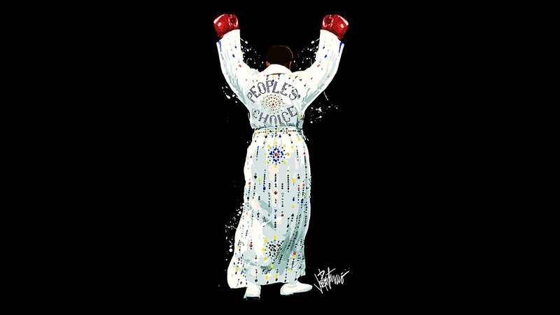 Boxer in Robe