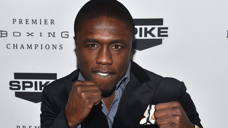 boxer posing at event