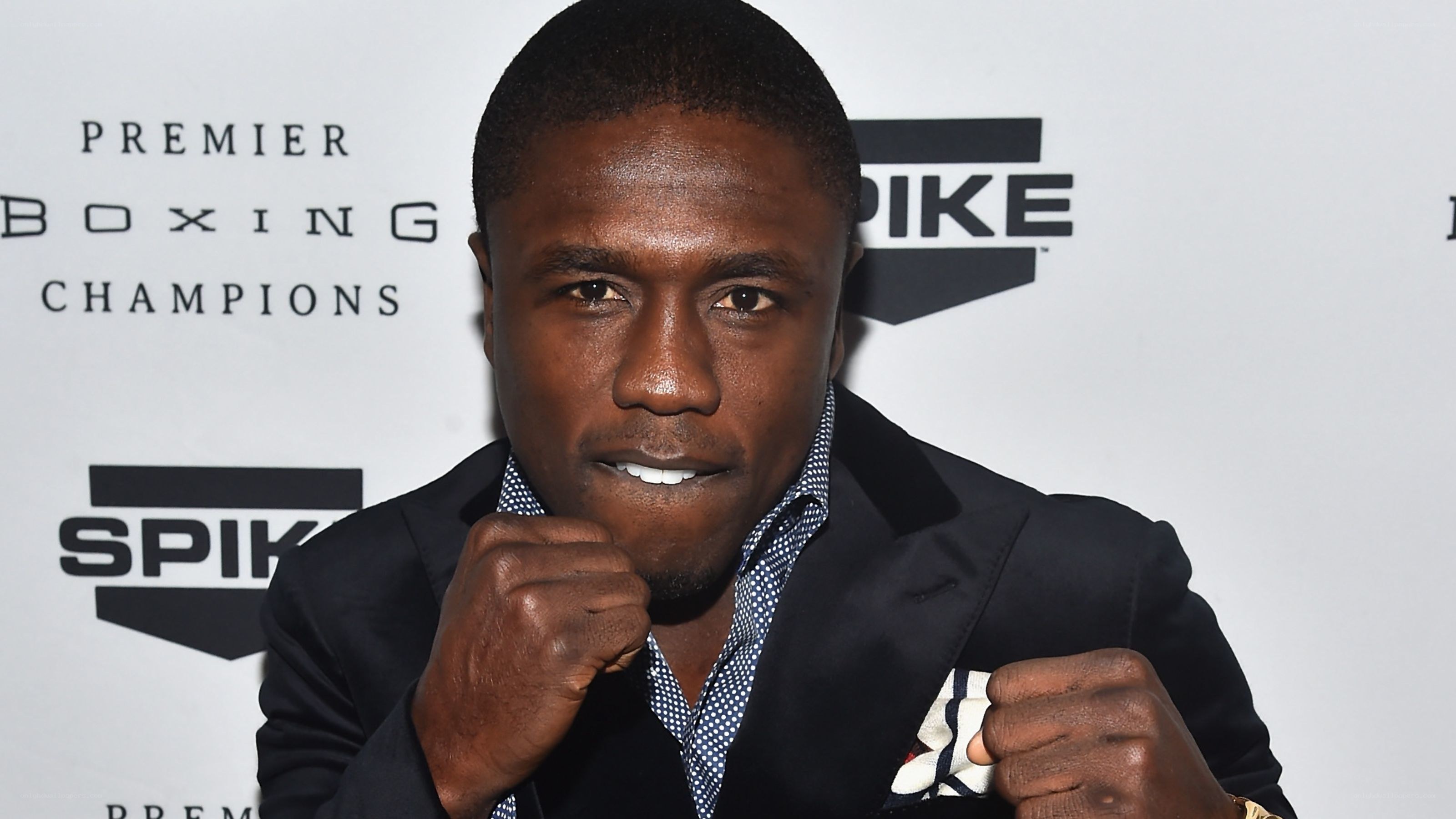 boxer posing at event