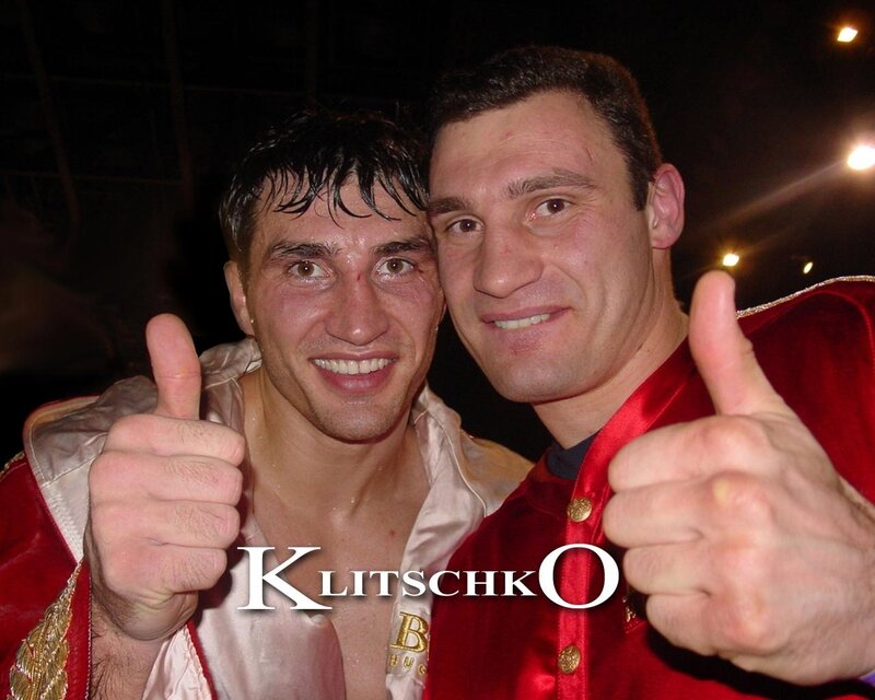 Boxers giving thumbs up