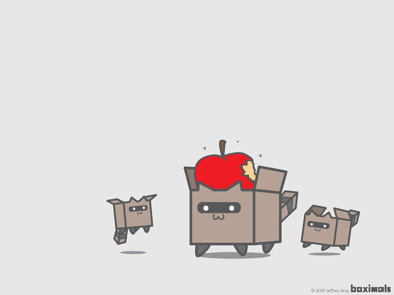 Boximals with an apple