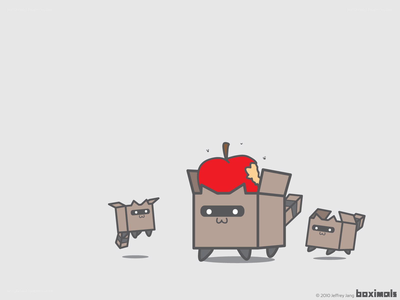 Boximals with an apple