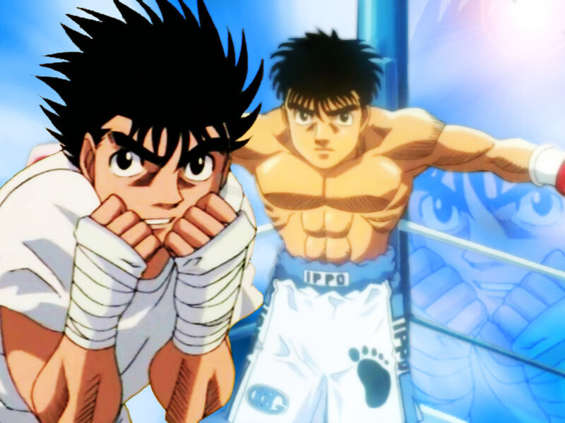 Boxing anime characters in ring