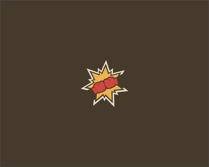 boxing gloves explosion icon
