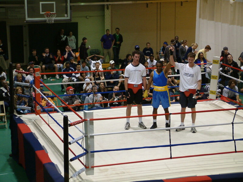 Boxing match victory