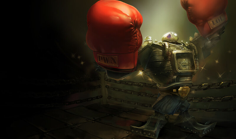 Boxing robot in ring