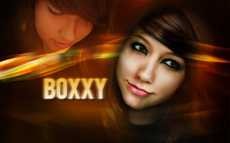 Boxxy portrait with light effects