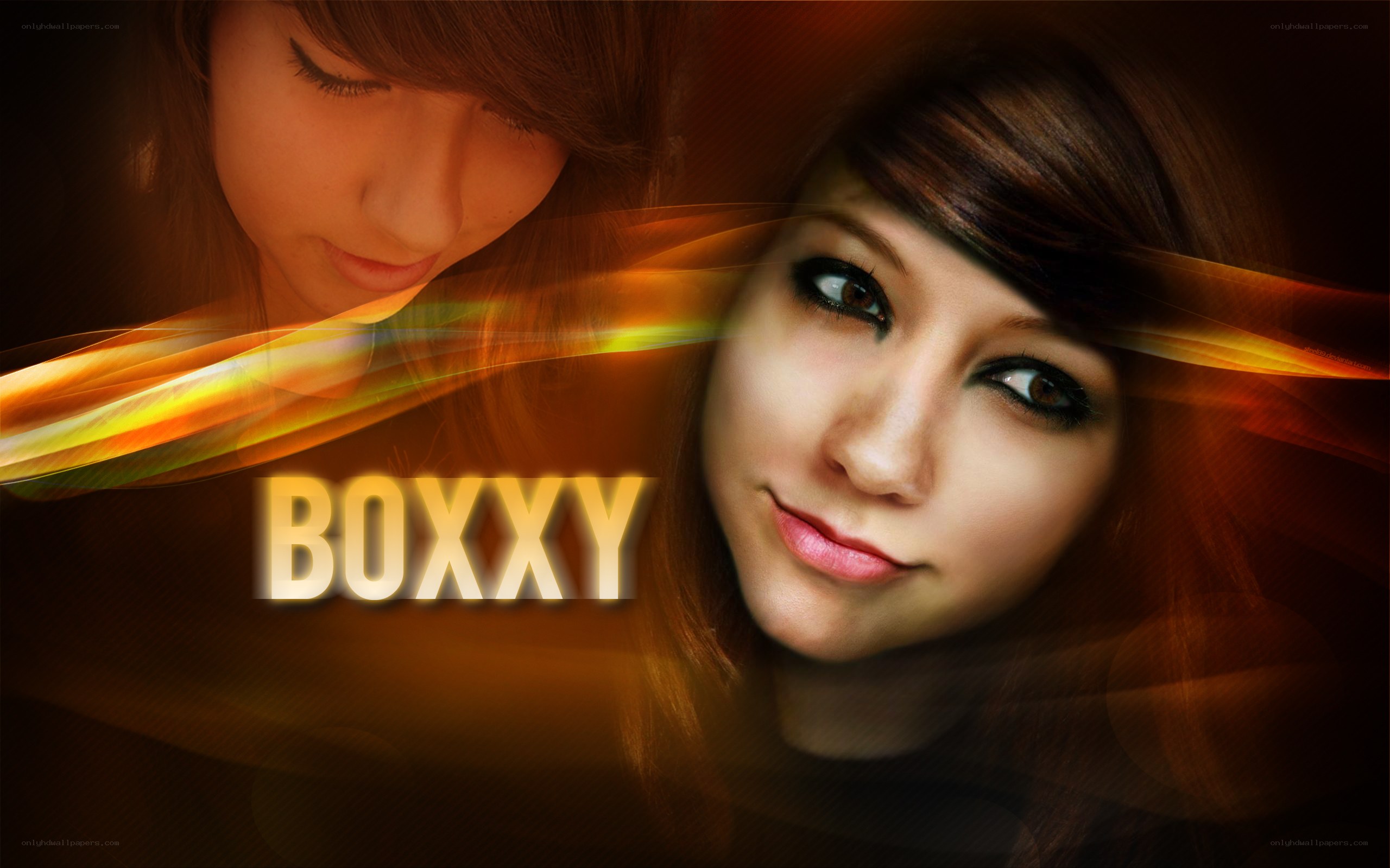 Boxxy portrait with light effects