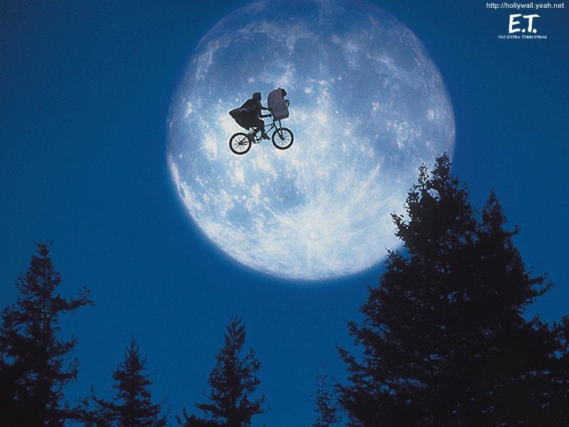 Boy and Alien on Bike