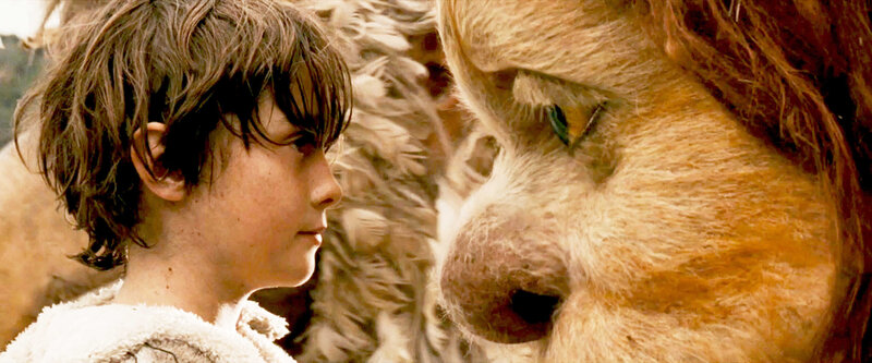 boy and creature face to face