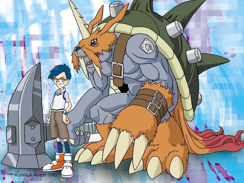 Boy and Digimon companion