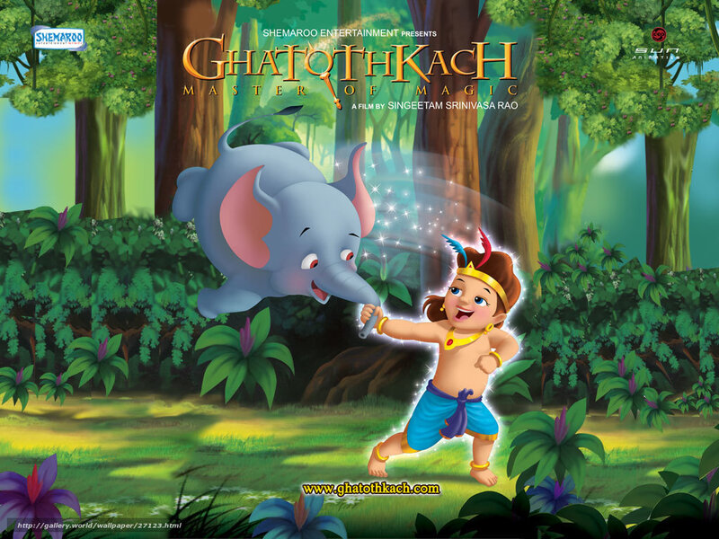 Boy and Elephant in Forest