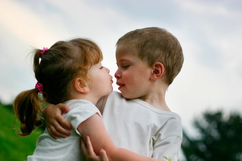 Boy and Girl Hugging