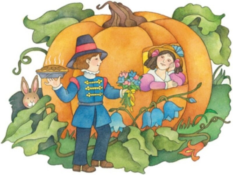 Boy and Girl in Pumpkin