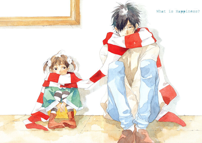 Boy and Girl with Scarf