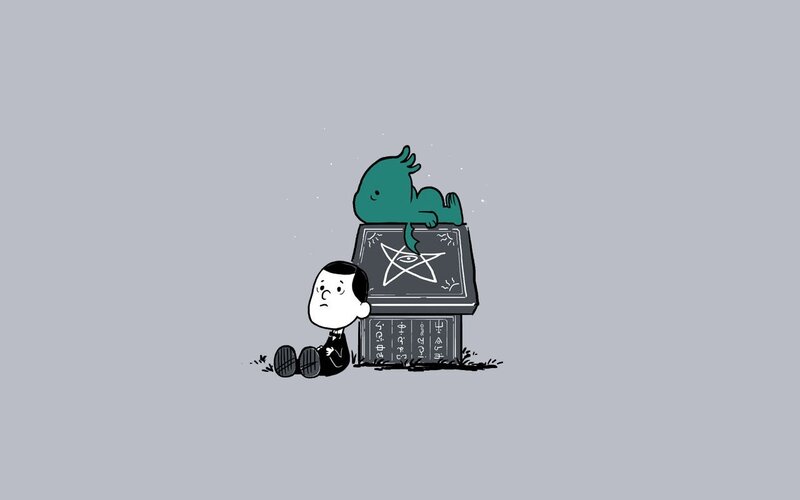Boy and Green Creature