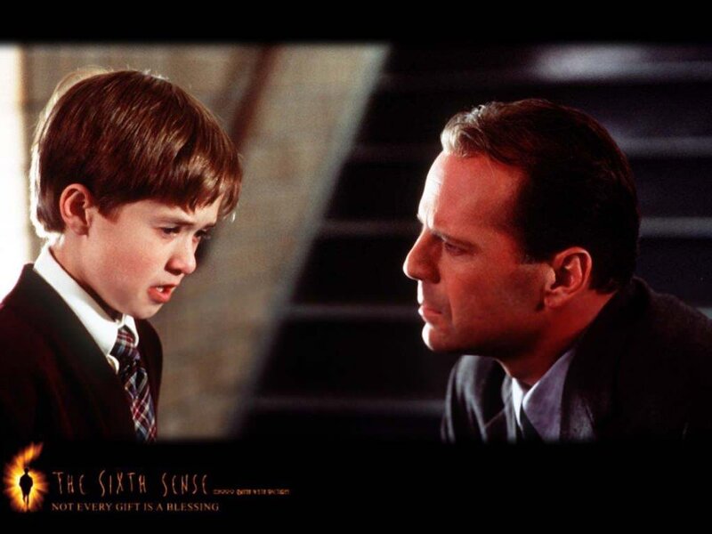 Boy and Man Facing Each Other — Black