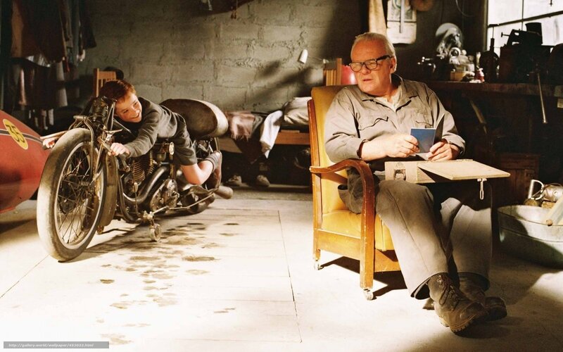boy and man in garage