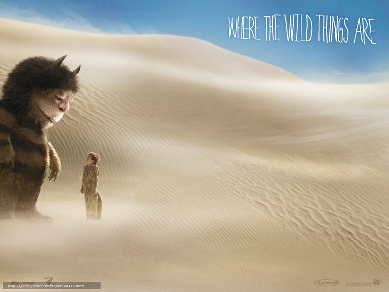Boy and Monster in Desert — Beige