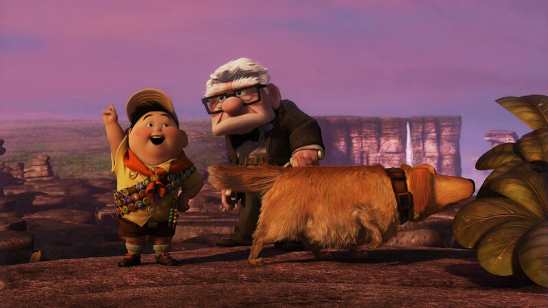 Boy and Old Man with Dog
