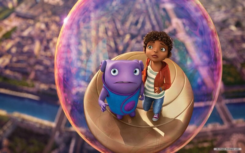 Boy and Purple Alien